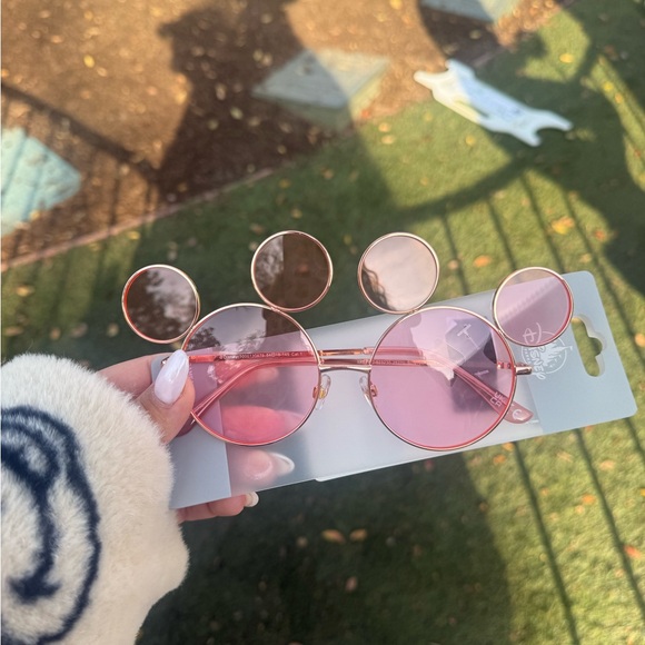 Disney Accessories - NWT 🏷️ | Disney Parks | Pink Round Sunglasses with Playful Ear Accents
